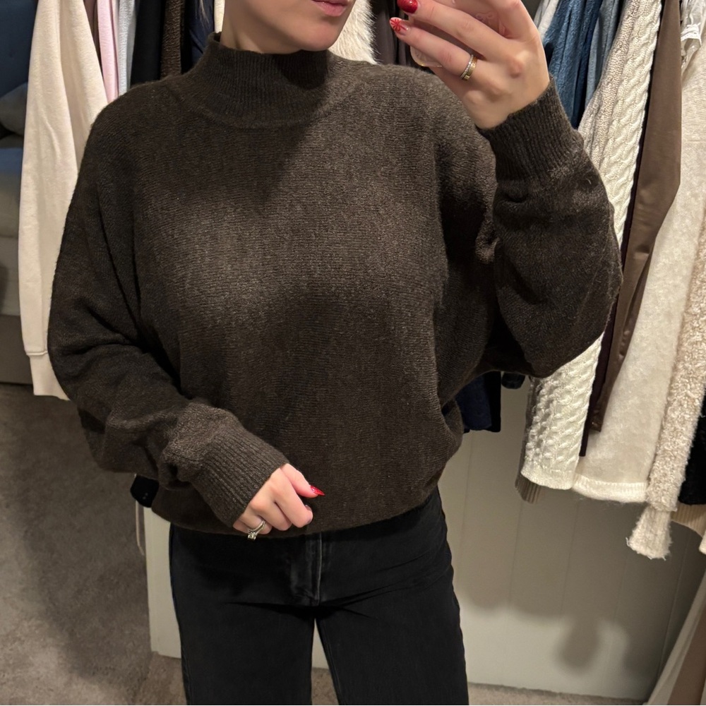 H&M Dark Brown Turtleneck Sweater